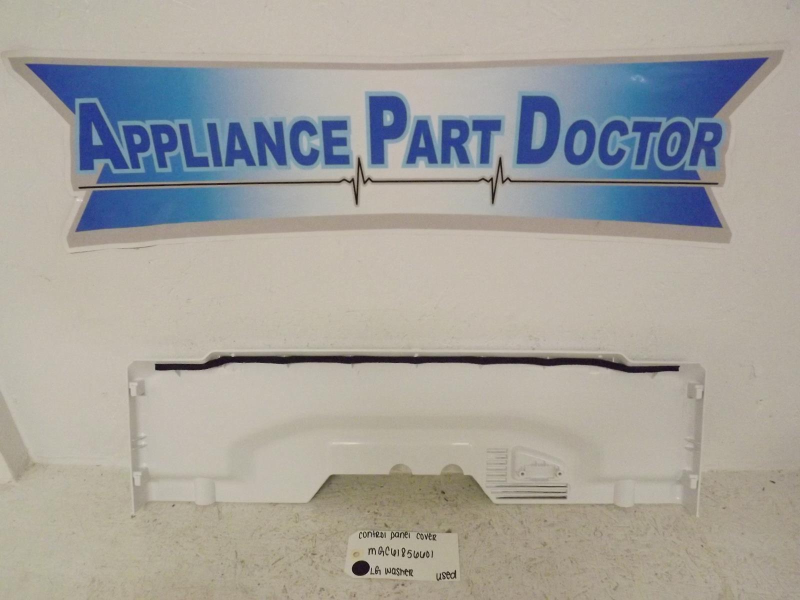 LG Washer MGC61856601 Control Panel Cover Used LG Washer MGC61856601 Control Panel Cover Used